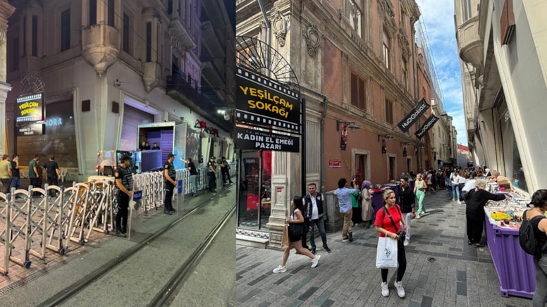 Beyoğlu’ndaki kadın el emeği pazarına sabaha karşı polis baskını