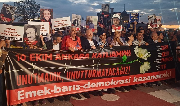10 Ekim Ankara Gar Katliamı Kadıköy’de protesto edildi