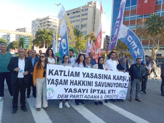Adana’da sokak hayvanları için miting: AYM’ye ‘Yasayı iptal et’ çağrısı
