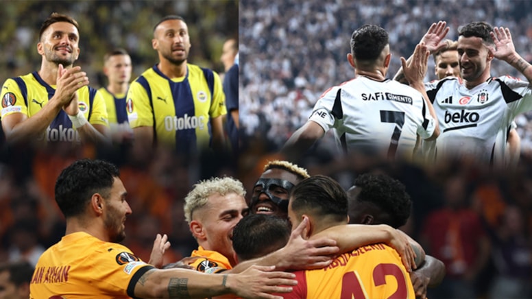 Beşiktaş, Fenerbahçe ve Galatasaray’ın Avrupa Ligi maçları bu gece