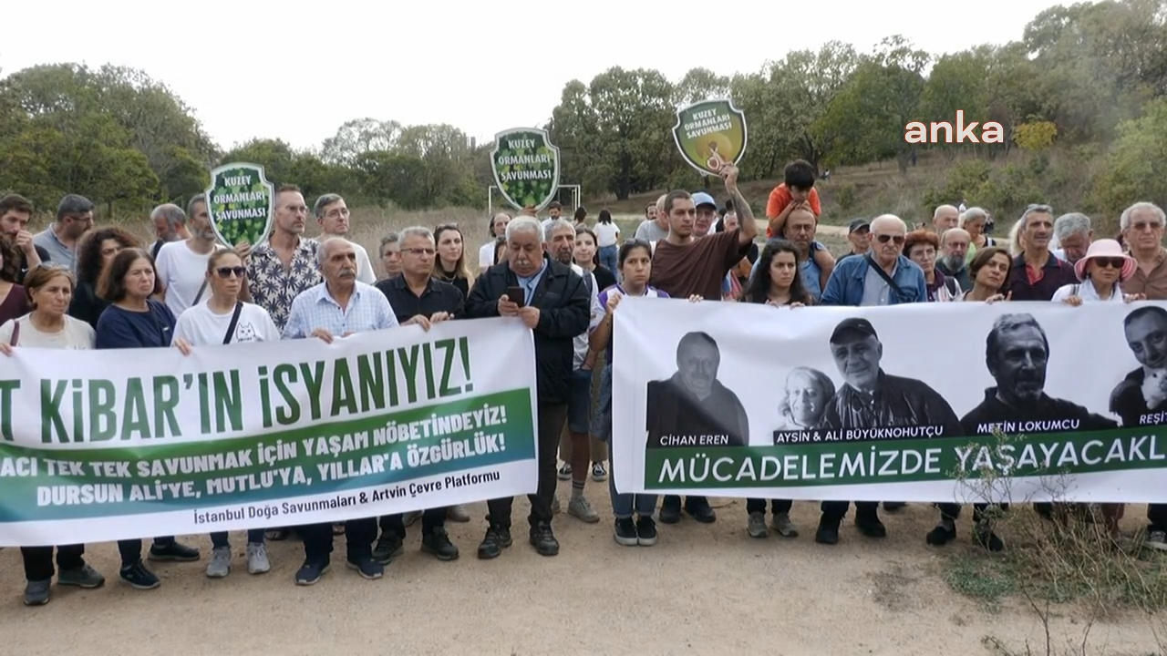 Doğa savunucuları, Reşit Kibar için İstanbul Validebağ’da nöbet tuttu