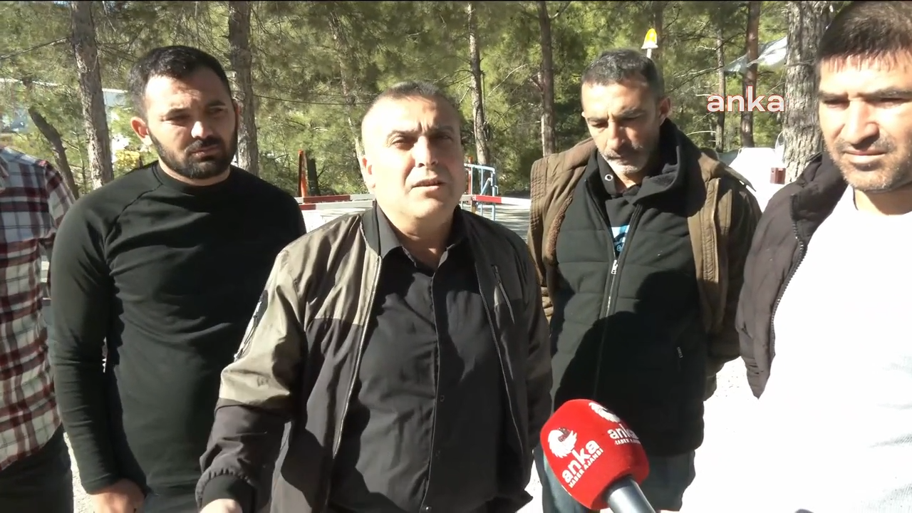 Fernas Madencilik emekçileri işverenle görüşmek için bekleyişini sürdürüyor