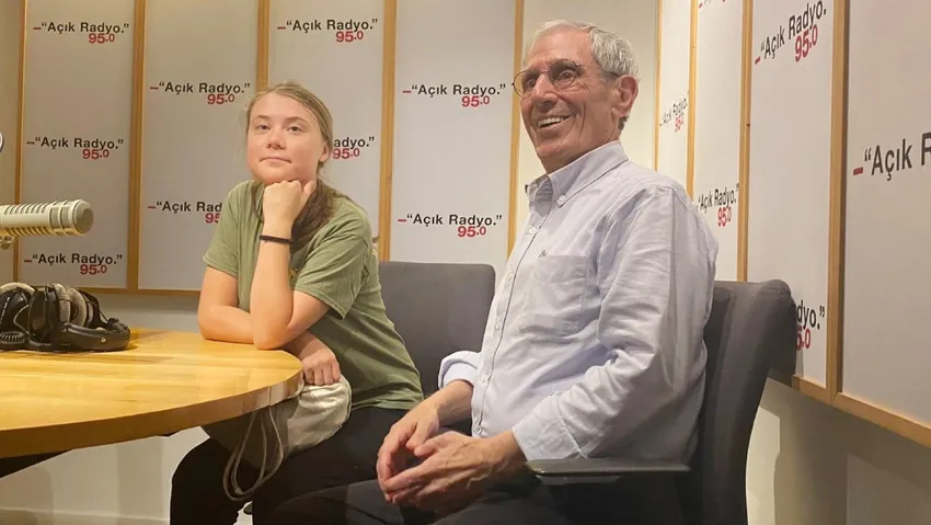 İklim aktivisti Greta Thunberg’den Açık Radyo’ya destek ziyareti