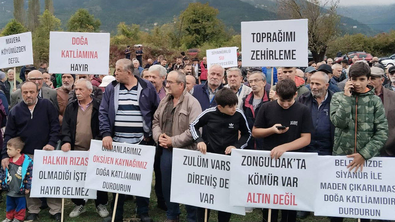 Zonguldak’ta altın madenine karşı eylem