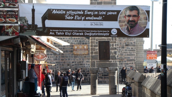 Diyarbakır’da Tahir Elçi’nin adı katledildiği sokağa verildi