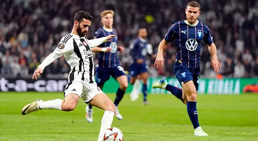 Beşiktaş Malmö engelini ikinci yarıda aştı: 2-1