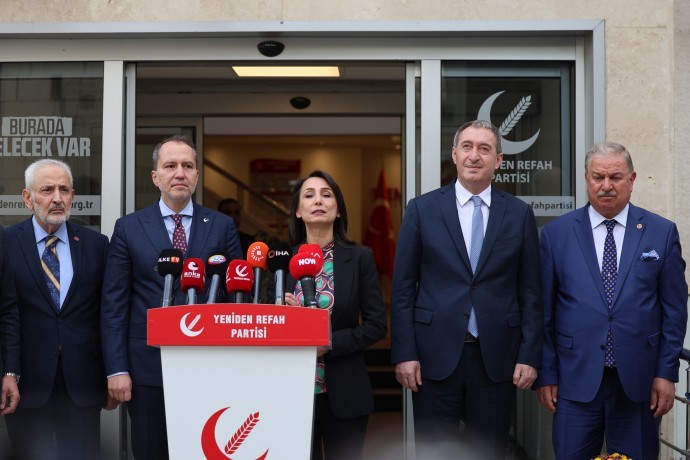 DEM Parti Eş Genel Başkanları ile Erbakan açıklama yaptı