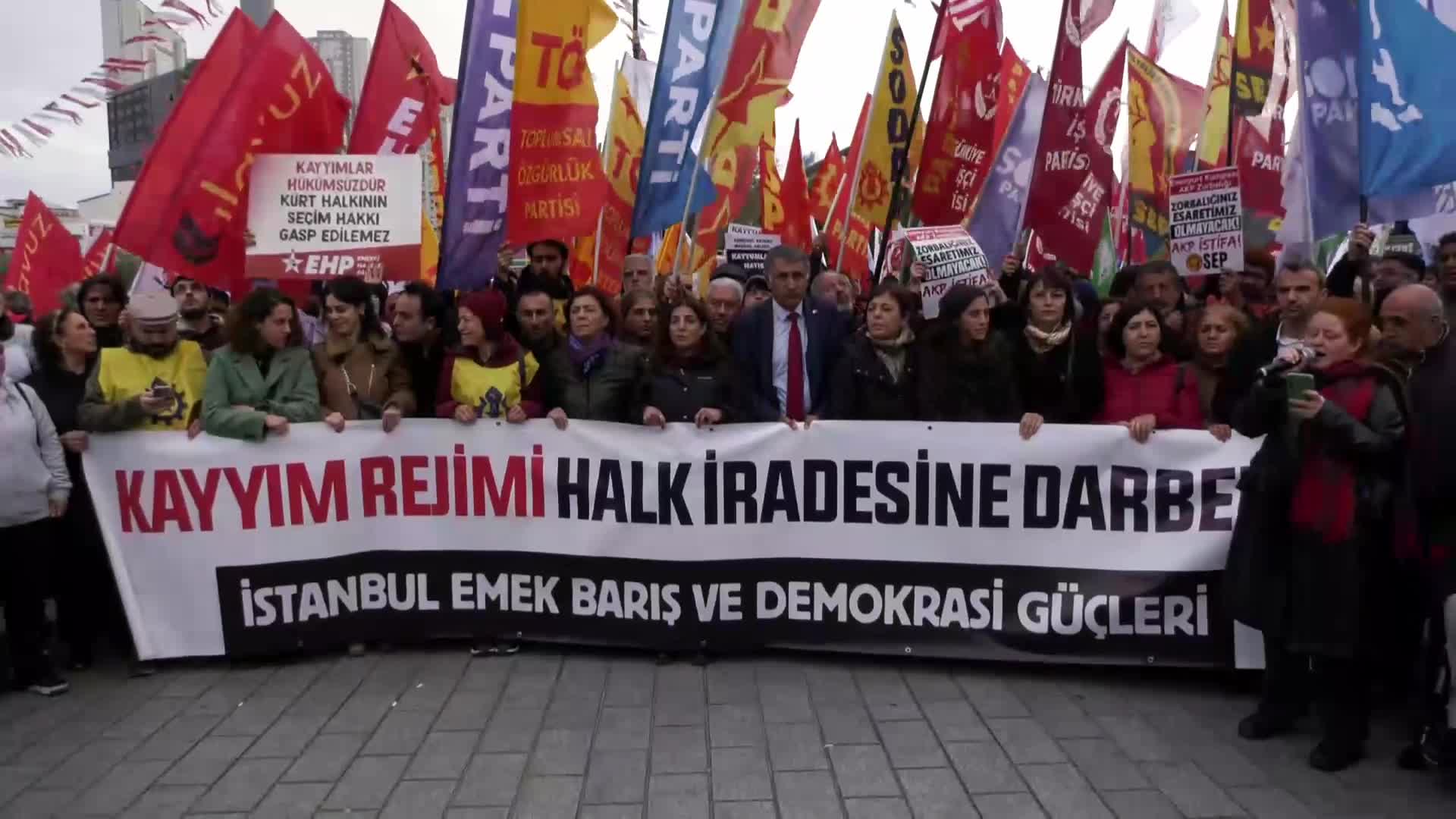 İstanbul Emek, Barış ve Demokrasi Güçleri: ‘Kayyım rejimi halk iradesine darbedir’
