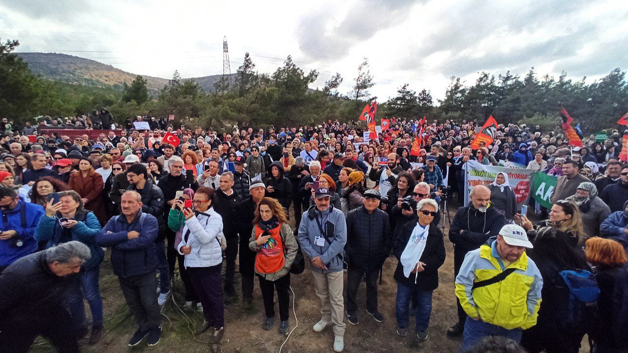 Kaz Dağları’nda eko-kırım protestosu
