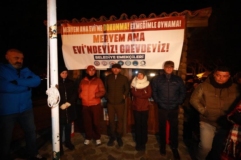 Efes Selçuk Meryem Ana evindeki nöbete şafak baskını