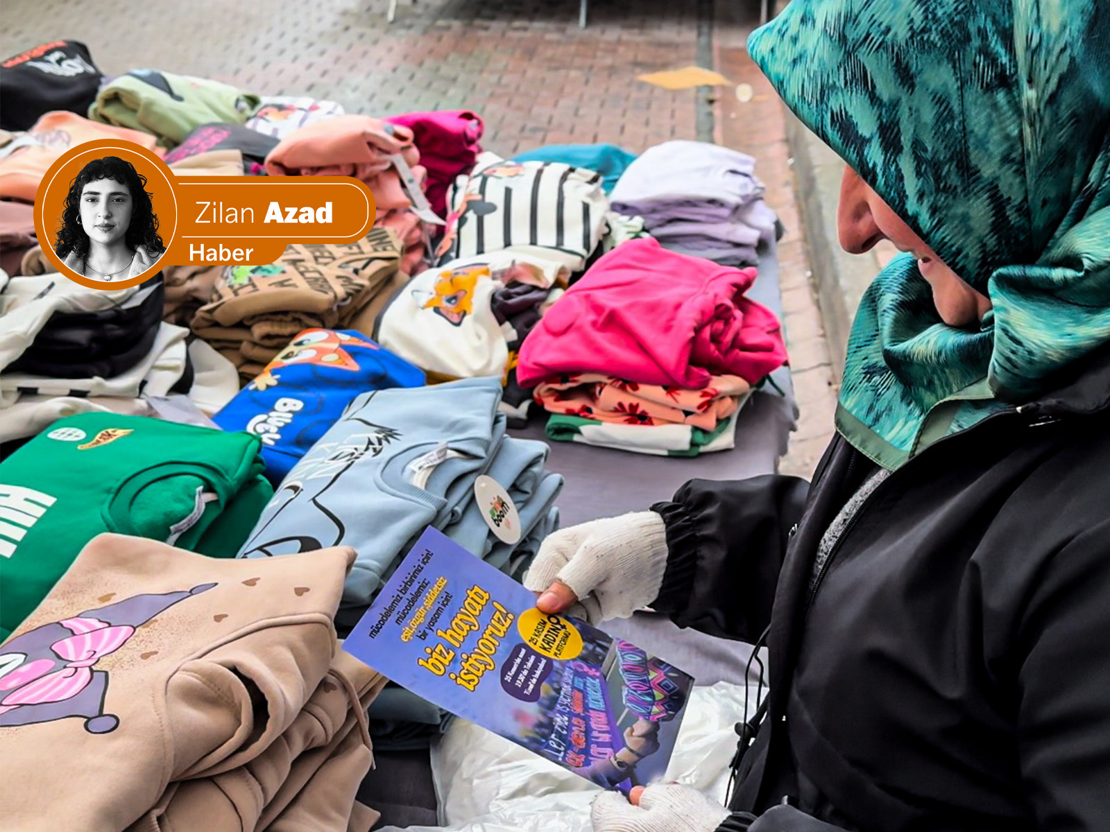 🟣 25 Kasım’a doğru | Üsküdar semt pazarında kadınlar, şiddetsiz bir hayat için seslendi
