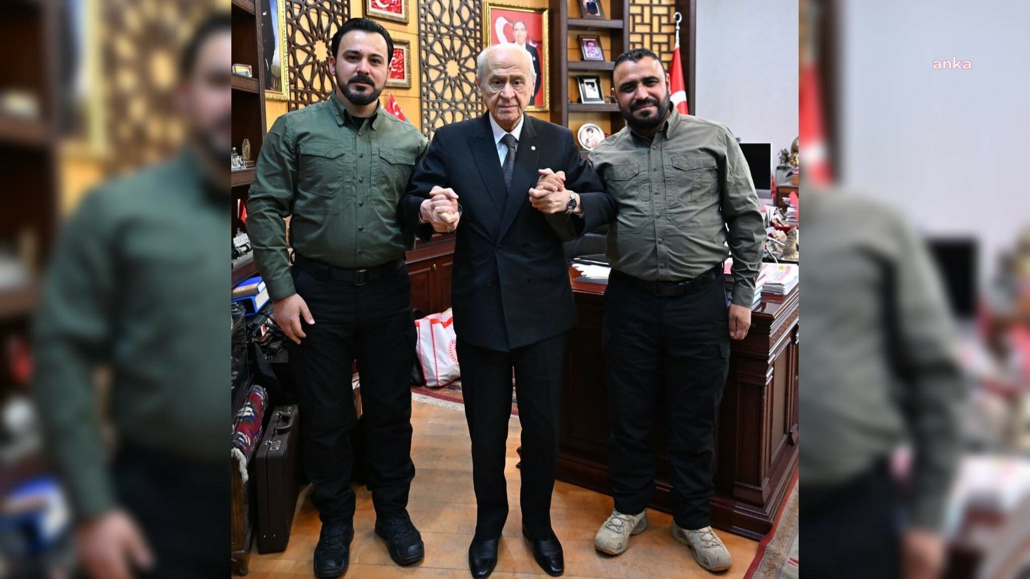 Suriye Milli Ordusu komutanlarından Bahçeli’ye ikinci ziyaret