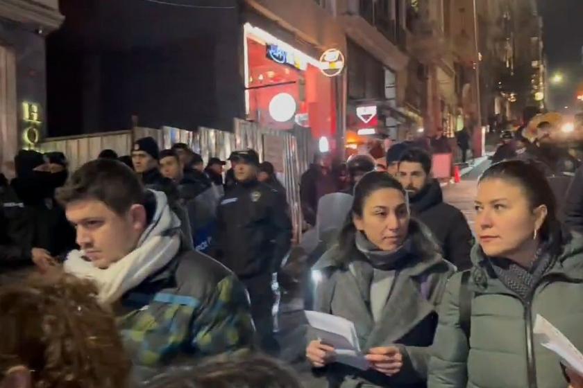 Şişli’de asgari ücrete karşı protestoya polis müdahalesi