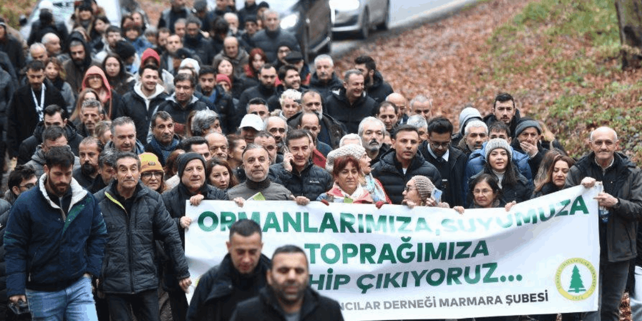 CHP ve ekoloji örgütlerinden Belgrad Ormanı protestosu