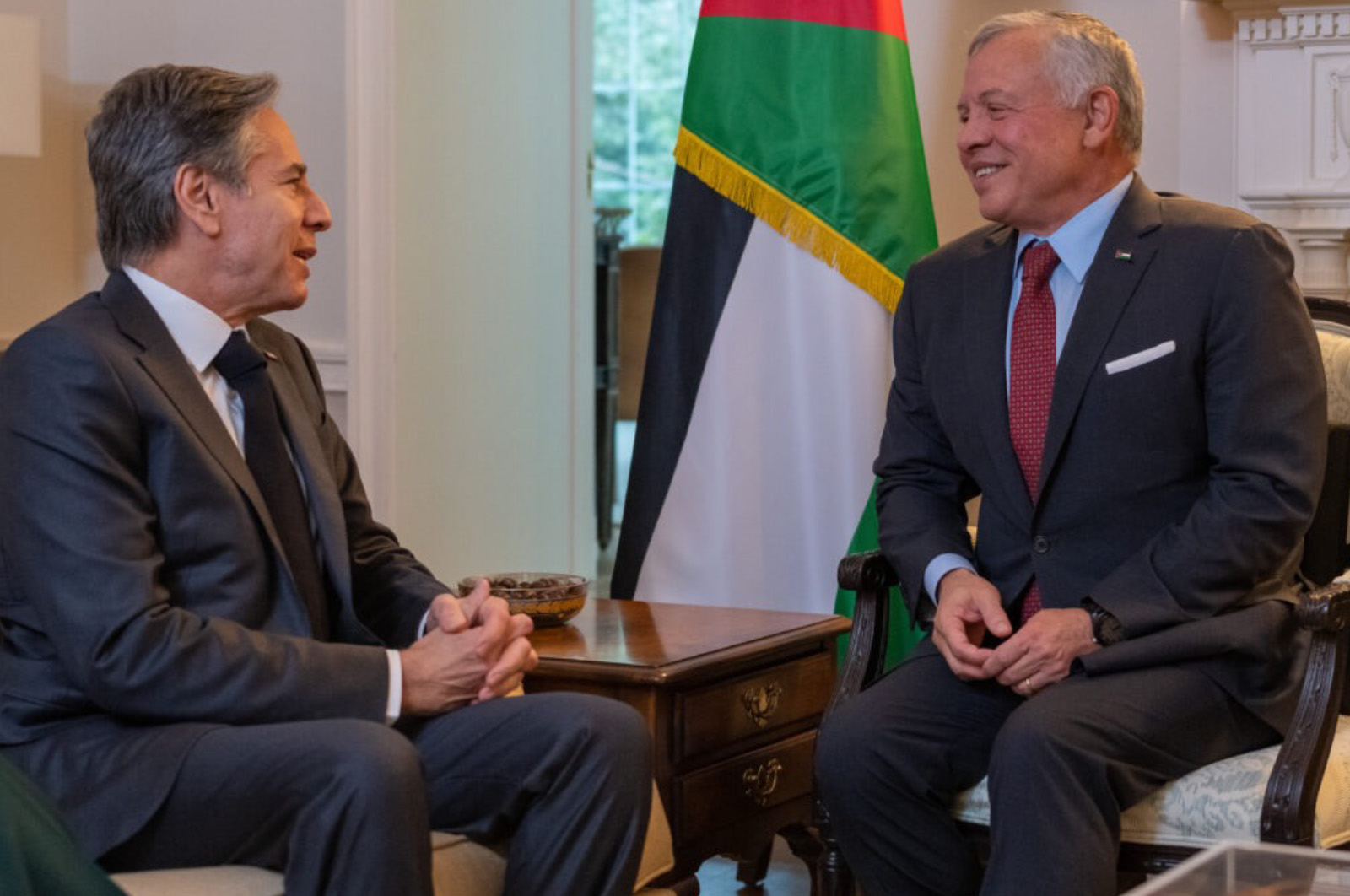 Blinken Suriye için Ürdün Kralı Abdullah ile bir araya geldi