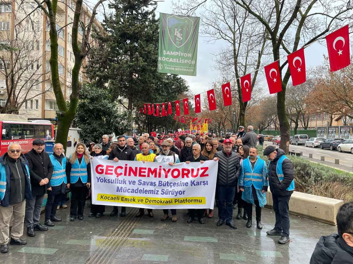 Kocaeli’de asgari ücret zammına tepki mitingi: Geçinemiyoruz