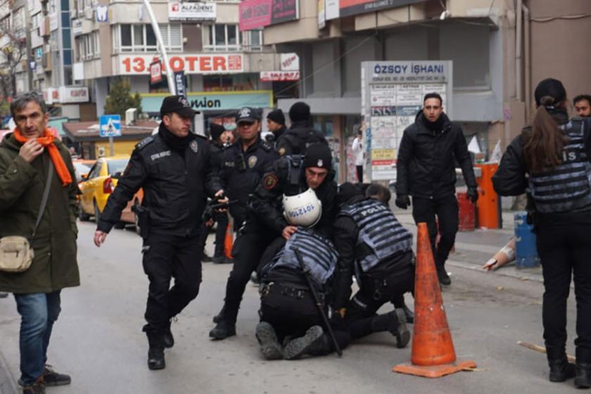 Meclis’e yürümek isteyen işçilere polis müdahalesi
