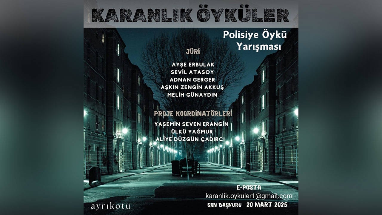 Karanlık Öyküler Polisiye Öykü Yarışması başvuruları başladı