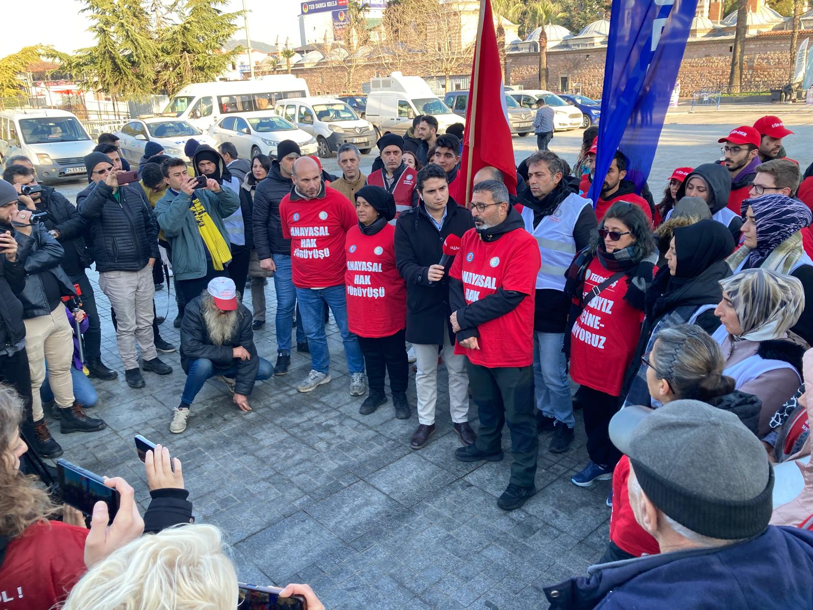 Polonez işçileri Ankara yürüyüşünü sonlandırdı