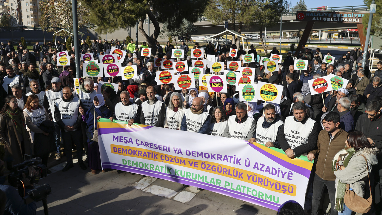Demokratik çözüm için Ankara yürüyüşü sürüyor