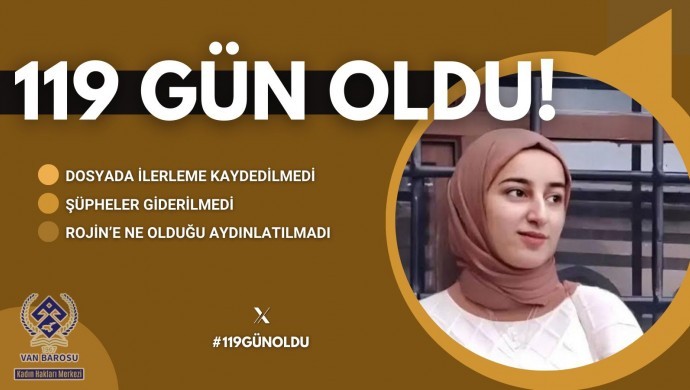 Rojin Kabaiş’in ölümünün aydınlatılması için ‘#119gunoldu’ etiketiyle kampanya başlatıldı