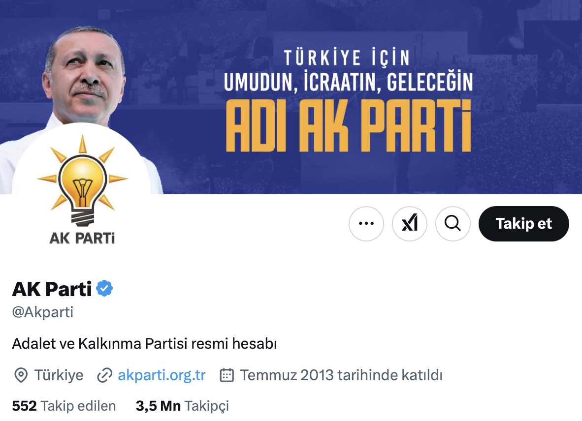AK Parti’nin resmi hesabı hacklendi mi?