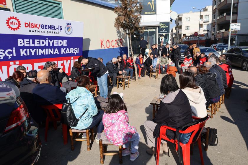 Batman’da kayyımın işten çıkardığı işçilerin protestosu 2’nci gününde