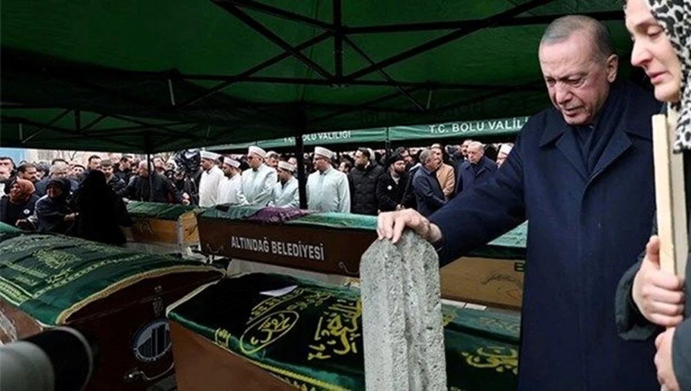 Cumhurbaşkanı Erdoğan, Gültekin ailesinin cenaze törenindeydi: Sabrın sonu selamettir, zaferdir