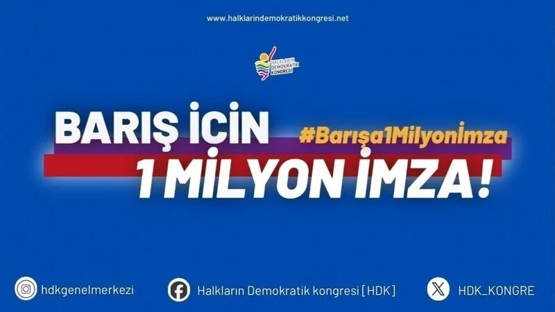 DEM Parti’den ‘Barış için 1 milyon imza’ kampanyası için çağrı
