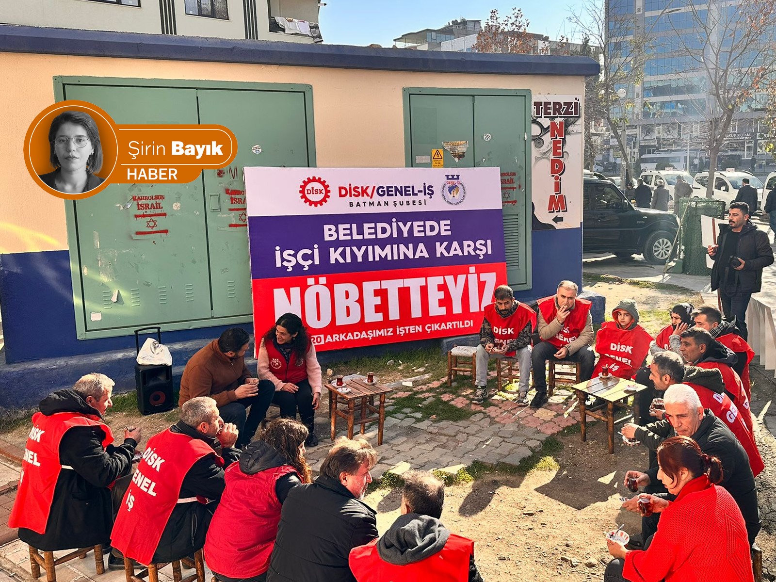 Kayyımın işten çıkardığı Batman Belediyesi işçileri nöbete devam ediyor