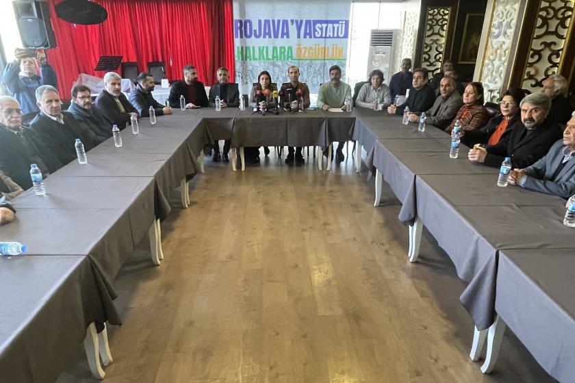 Diyarbakır’da 419 kuruluştan Kuzey ve Doğu Suriye’ye statü çağrısı