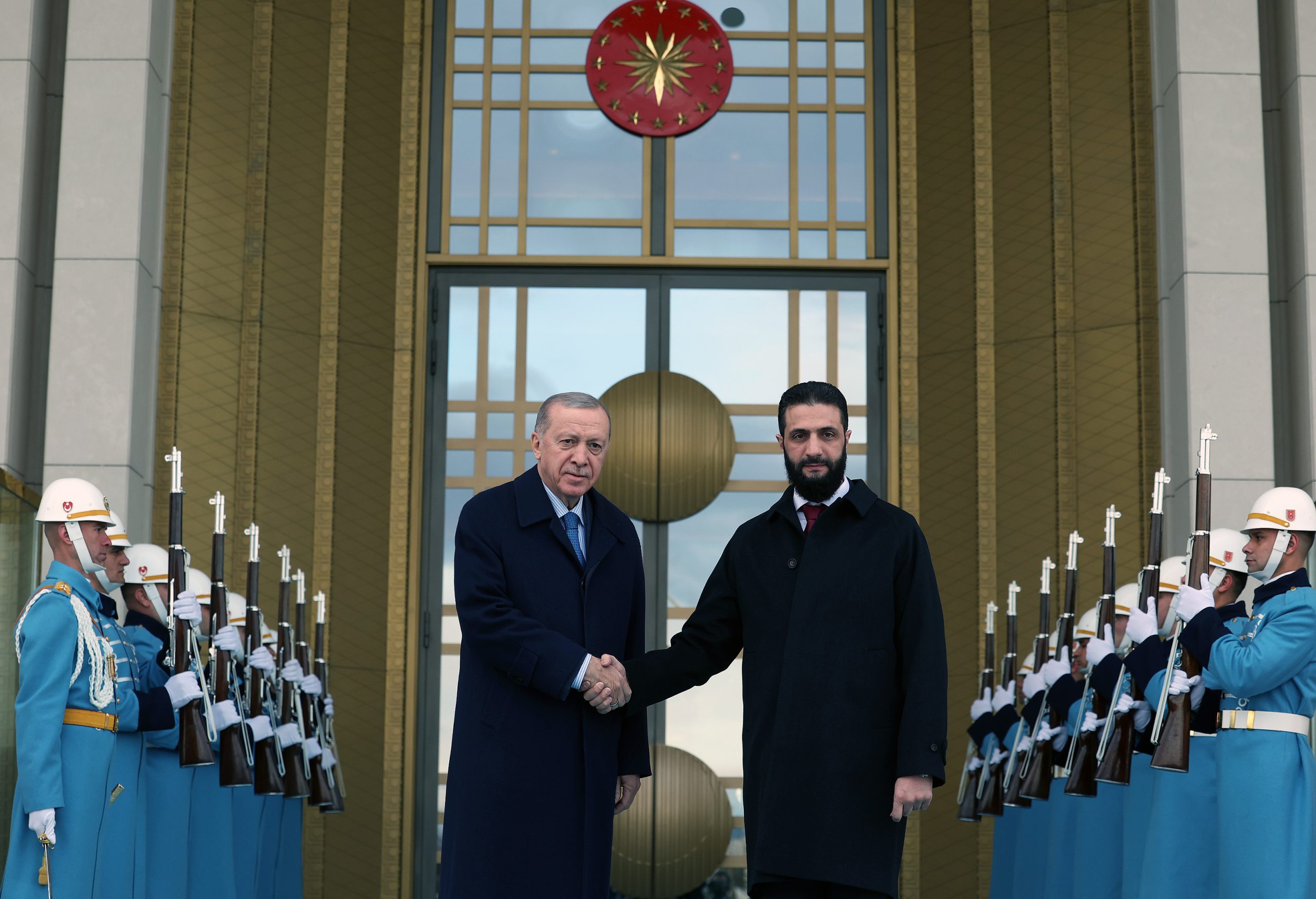 Cumhurbaşkanı Erdoğan, Ahmed eş Şara ile görüşüyor