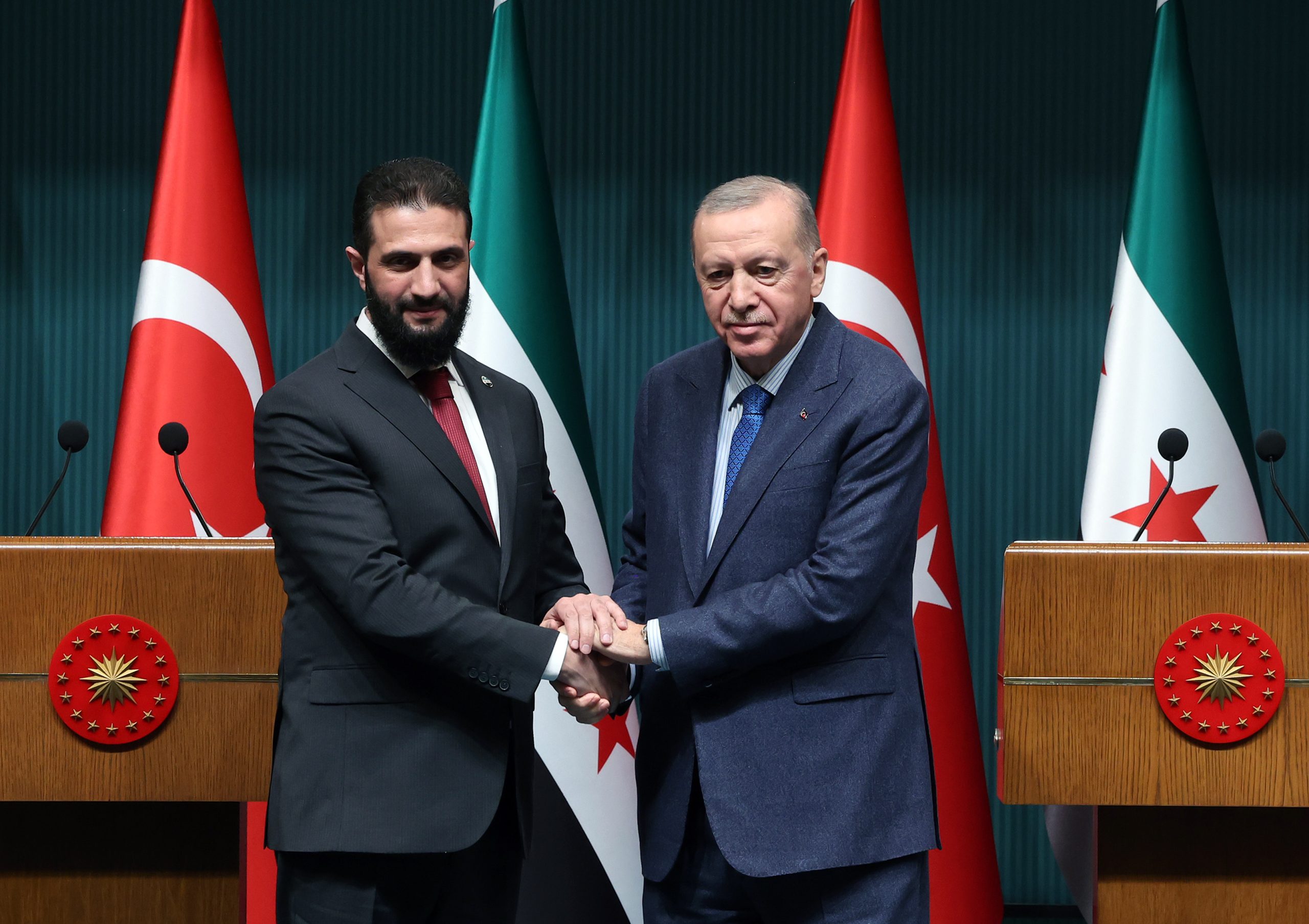 Cumhurbaşkanı Erdoğan ile Ahmet eş Şara’dan ortak açıklama