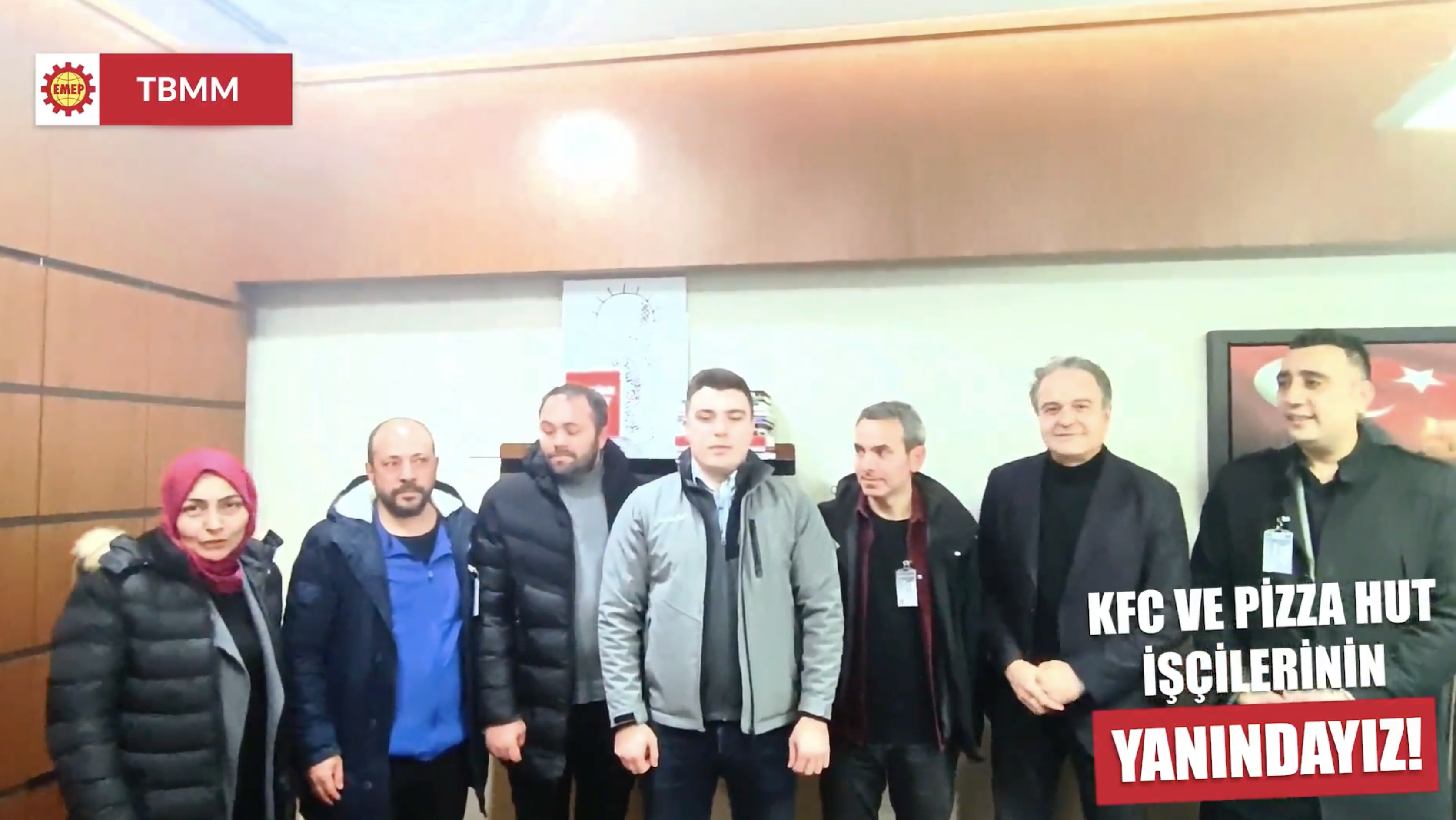 KFC ve Pizza Hut işçileri Meclis’te bakanlara seslendi