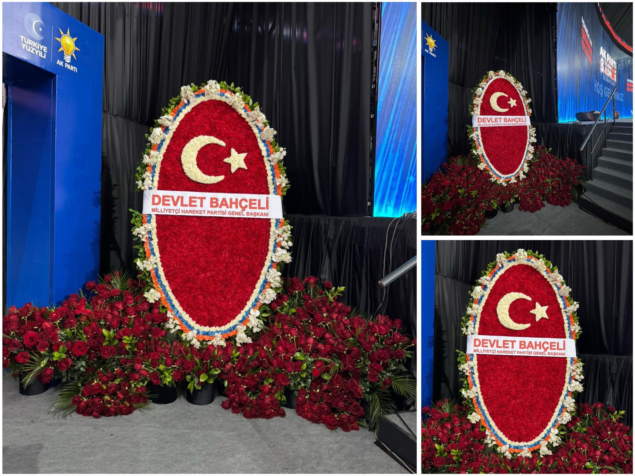 Bahçeli’den AK Parti’nin Büyük Kongresi’ne mesajlı çiçek aranjmanı