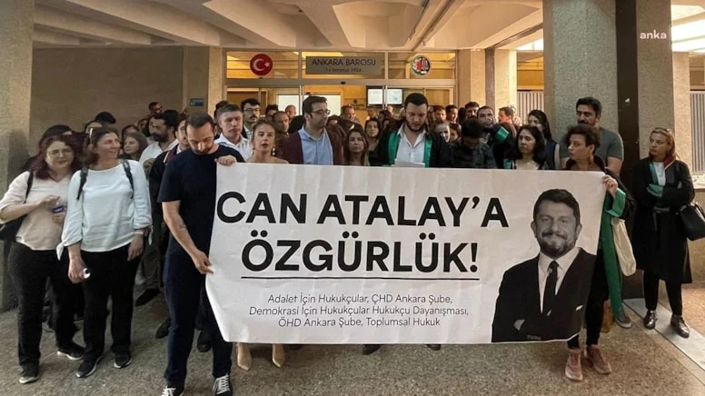 Can Atalay protestosuna katılan avukatlara soruşturma