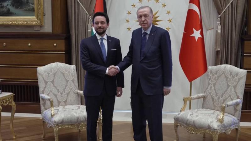 Cumhurbaşkanı Erdoğan, Ürdün veliaht prensi Hüseyin Bin Abdullah ile görüştü