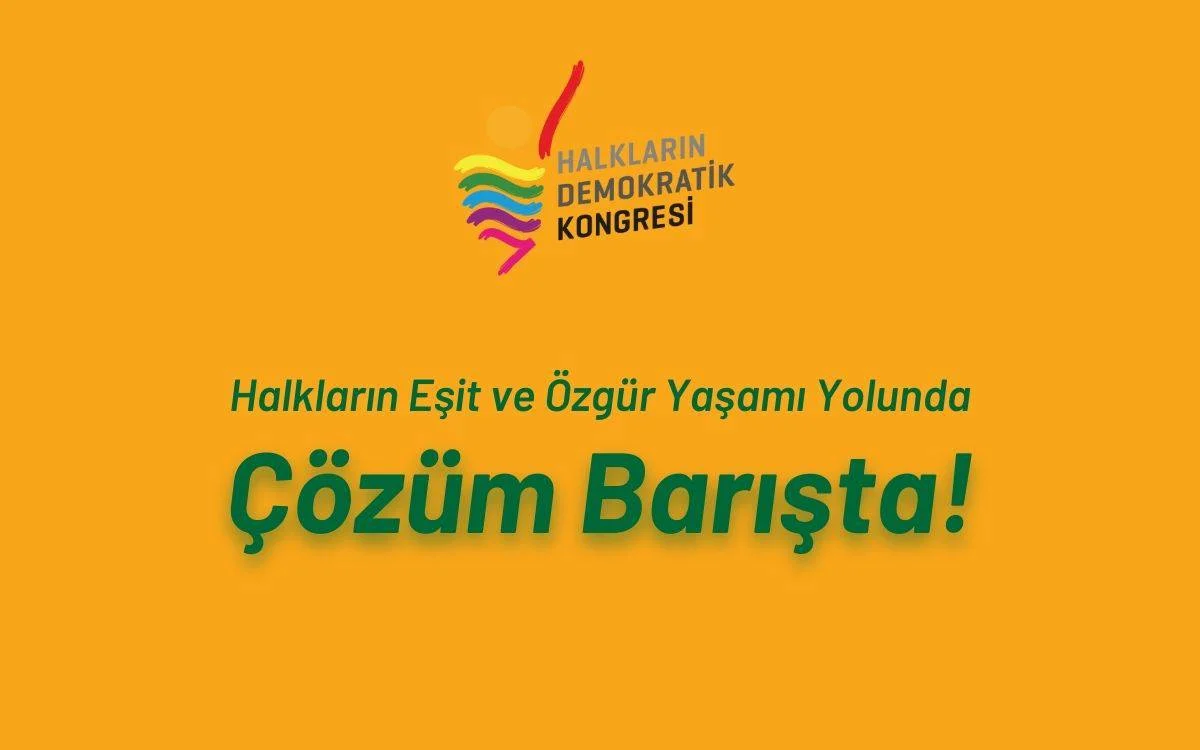 HDK’nin ‘Çözüm Barışta’ konferansı yarın başlıyor