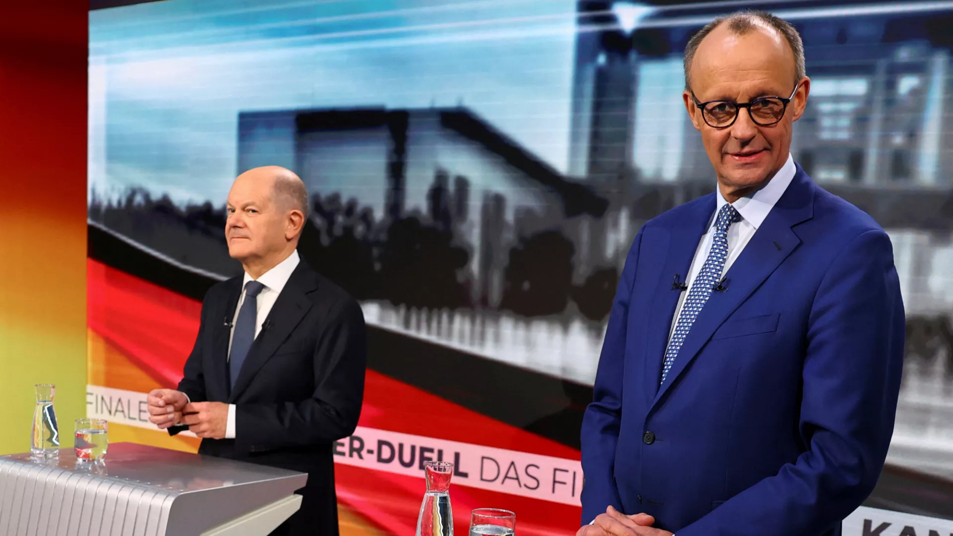 Olaf Scholz ve Friedrich Merz Almanya’daki seçim öncesi son münazarada karşı karşıya geldi