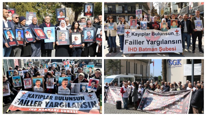 İHD ve kayıp yakınları dört şehirde kayıpların akıbetini sordu