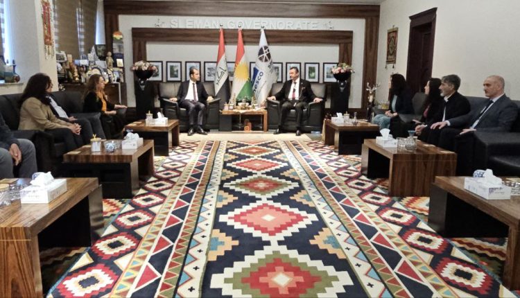 DEM Parti ve DBP heyeti, Süleymaniye Valisi ile bir araya geldi
