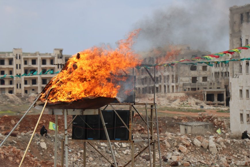 Kuzey ve Doğu Suriye’de Newroz kutlamaları yapıldı