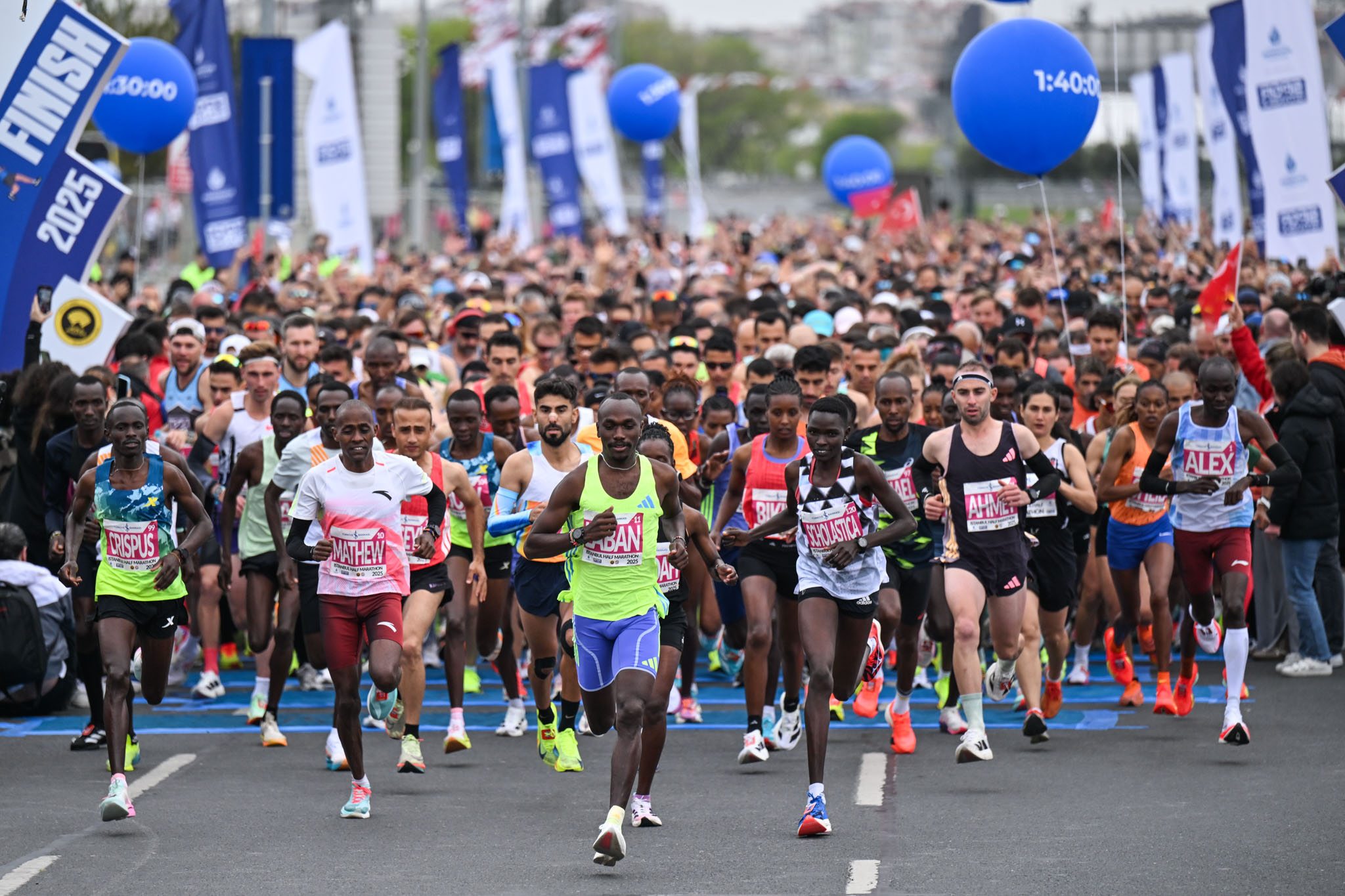 İstanbul Yarı Maratonu’nda 13 bin kişilik katılımla rekor kırıldı