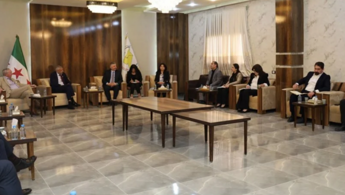 Avrupa heyeti, Kuzey ve Doğu Suriye’de SDG ile görüştü