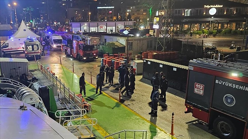 BUDO feribotunda yangın: 4’ü yolcu 5 kişi hastaneye kaldırıldı
