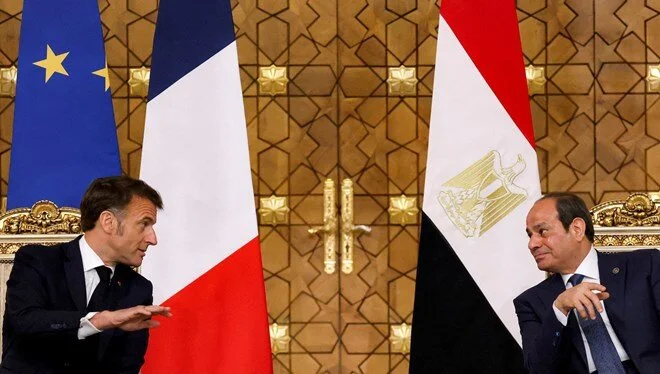 Macron ile Sisi görüştü: Fransa Gazze’nin ilhakına karşı