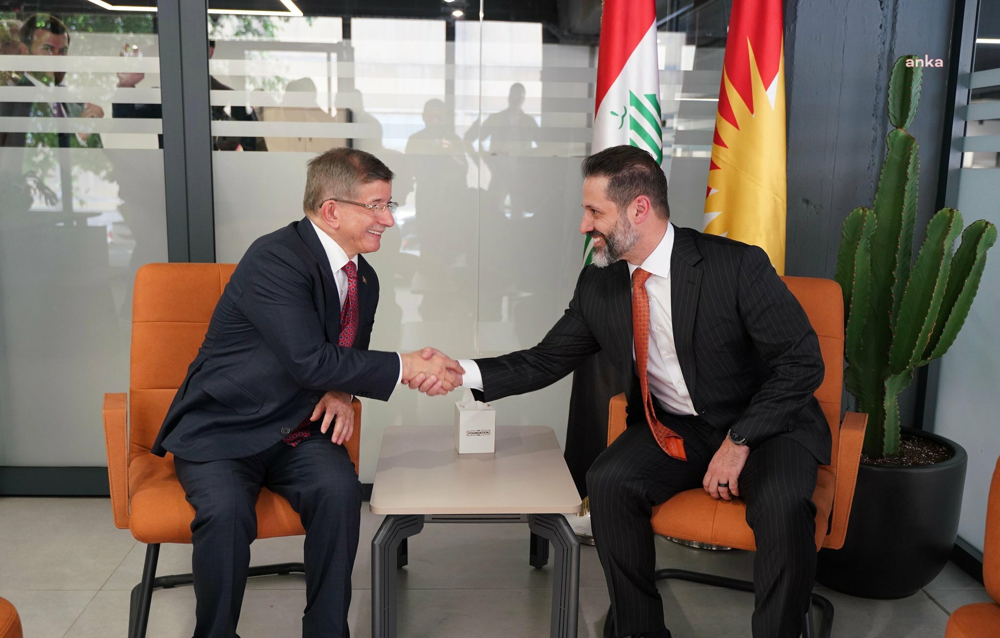 Davutoğlu, IKBY Başbakan Yardımcısı Kubad Talabani ile görüştü