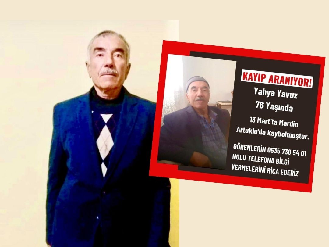76 yaşındaki Yahya Yavuz iki aydır kayıp