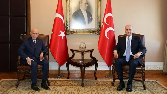 Devlet Bahçeli, Numan Kurtulmuş görüşmesi: ‘Sürecin nasıl işleyeceğini konuştuk’