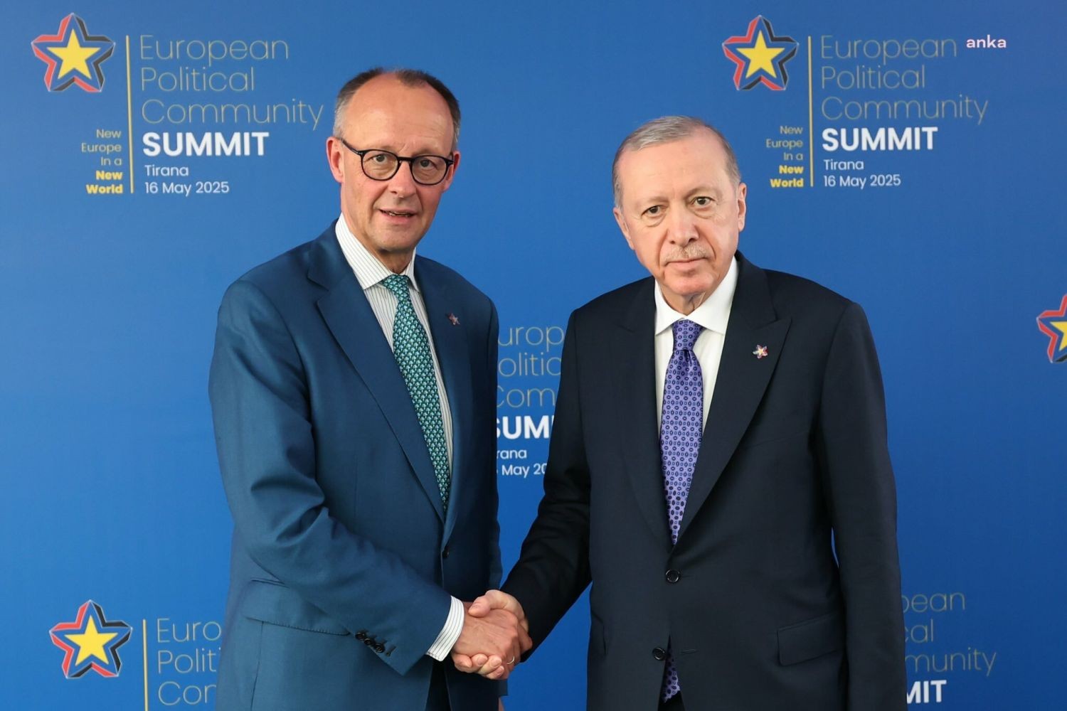 Cumhurbaşkanı Erdoğan, Arnavutluk’ta Almanya Başbakanı Merz ile bir araya geldi